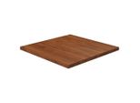 The Living Store Piano Del Tavolo Quadrato Marrone Scuro 60X60X2,5Cm Rovere Trattato