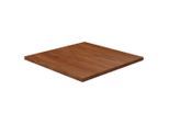 The Living Store Piano Del Tavolo Quadrato Marrone Scuro 70X70X2,5Cm Rovere Trattato