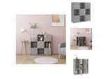 Vidaxl Libreria Grigio Cemento 90X30X90 Cm In Materiale Ligneo - Librerie E Scaffalature