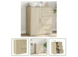The Living Store Credenza Rovere Sonoma 60X31X70 Cm Materiale A Base Di Legno