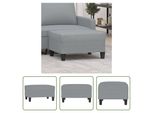 The Living Store Sgabello Grigio Chiaro 70X55X41 Cm Tessuto