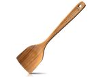 Spatola Da Cucina In Teak Layba. Spatola Per Padelle Antiaderenti, Spatola In Legno Resistente Al Calore, Utensile Da Cucina Per Cucinare E Friggere.