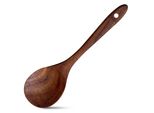 Layba Cucchiaio Da Cucina In Teak (24 Cm) - Resistente Al Calore, Senza Graffi, Cucchiaio Per Mescolare Cucchiaio Per Zuppa Cucchiaio Antiaderente Cucchiaio Di Legno Per Mescolare E Cucinare In Cucina