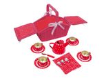 Cestino Da Picnic Rosso Con Piedi Piccoli Sarah