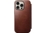 Custodia Per Cellulare Con Sportello Per Iphone 16 Pro, Nomad Modern Leather Folio Con Magsafe, Marrone