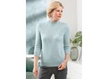 3/4 Arm-Pullover CLASSIC Pullover, Damen, Gr. 46, grün (kalkmint), 100% Polyacryl, unifarben, 3/4-Ärmel, Pullover