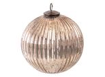 Clayre & Eef Guaina Di Natale Xl Ø 15 Cm In Vetro Color Oro Rotonda