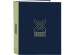 Raccoglitore Ad Anelli Munich North Blu Navy A4 27 X 33 X 6 Cm