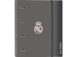 Raccoglitore Ad Anelli Real Madrid C.F. Grigio 27 X 32 X 3,5 Cm