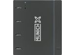 Raccoglitore Ad Anelli Munich Topo Black 27 X 32 X 4 Cm