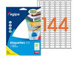 Etichette Universali Agipa, 8 X 20 Mm, Bianco