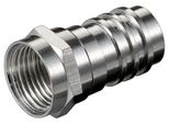 Goobay F Crimp Stecker FüR Kabel 6 7 Mm Aus Zink Mit Nickelkontakten (Bulk)