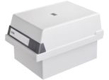 Han 967-11 Scatola Per Schede A7 Orizzontale, Per 800 Schede, Grigio Chiaro