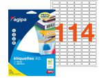 Etichette Universali Agipa, 10 X 22 Mm, Bianco