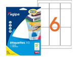 Etichette Universali Agipa, 97 X 46 Mm, Bianco