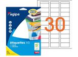 Etichette Universali Agipa, 19 X 38 Mm, Bianco