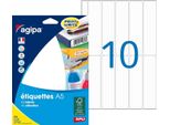 Etichette Universali Agipa, 100 X 24 Mm, Bianco