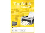 Etichette Universali Top Stick, 105 X 33,8 Mm, Bianco, 100 Fogli