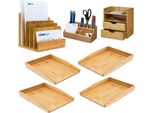 Set Da Scrivania Xl 7 Pezzi Relaxdays