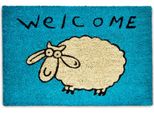 Zerbino Relaxdays Cocco Welcome Pecora Blu