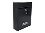 Relaxdays 10017415_46 Relaxdays Briefkasten Design Schwarz