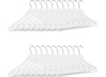 Relaxdays 40 X Appendiabiti Con Portapantaloni Bianco