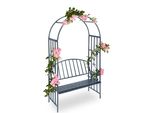 Relaxdays Arco Delle Rose Con Panca A 2 Posti