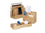 Set Di Organizer Da Scrivania In 3 Pezzi Relaxdays