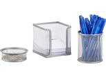 Set Di Organizer Da Scrivania Relaxdays, 3 Pezzi