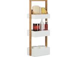 Relaxdays Mensola Da Bagno Con 3 Cestini
