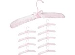 Relaxdays 20X Appendiabiti In Raso Rosa