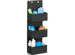 Organizzatore Pensile Relaxdays In Tessuto Con 3 Cestini