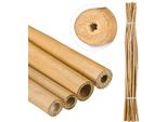 Relaxdays 10025676_126 Relaxdays BambusstäBe Holz Braun