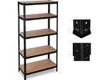 Relaxdays 2 X Scaffali Per Carichi Pesanti 1325 Kg Nero