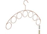 Relaxdays 2 X Appendiabiti Con Porta Sciarpe In Rame