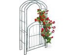 Relaxdays Arco Di Rose Con Cancello