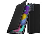 Akashi, Akashi Flip Cover Portafoglio Con Funzione Stand Per Galaxy A51, Nero