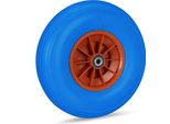 Relaxdays 2 X Ruota Carriola In Gomma Piena 4.00-6 Blu