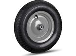 Relaxdays 4 X Ruota Carriola 4,80 4,00-8 Grigio