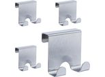 Relaxdays 16 X Ganci Per Porte In Acciaio Inox