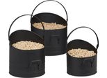 Set Di 3 Contenitori Per Pellet Relaxdays
