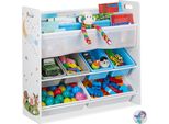 Scaffale Per Bambini Relaxdays Con 10 Scomparti E Motivo