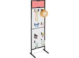 Relaxdays Scaffale In Metallo Perforato Con Parete Perforata