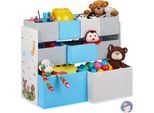 Scaffale Per Bambini Relaxdays Con Motivo E 9 Scatole