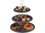Relaxdays Etagere Ardesia 3 Livelli