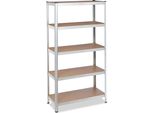 Relaxdays 2 X Scaffali Zincati Per Carichi Pesanti 5 Ripiani