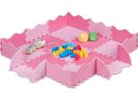 Relaxdays Tappeto Puzzle Da 25 Pezzi Con Bordo