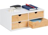Organizzatore Da Tavolo Relaxdays 4 Cassetti