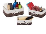 Relaxdays Set Di Cestini Portaoggetti Da 12 Pezzi In Bambù