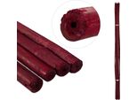 Relaxdays Bastoncini Per Piante In Bambù Rosso 120 Cm Set Da 25
